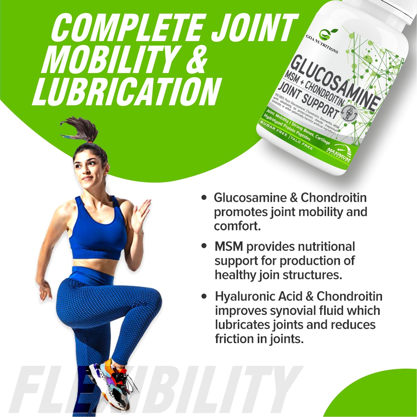 Goa Nutritions Joint Support Supplement 120 Tablets