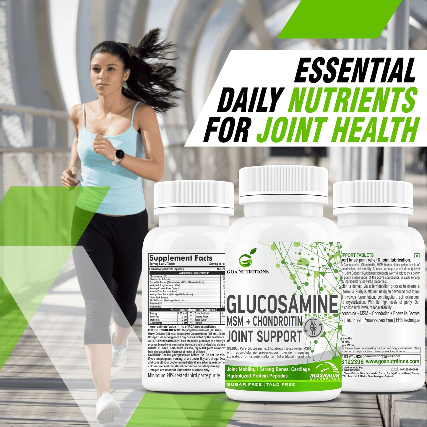 Goa Nutritions Joint Support Supplement 120 Tablets