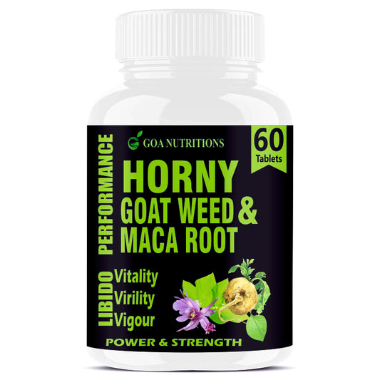 Goa Nutritions Horny Goat Weed with Maca Root Powder Extract 60 Tablets