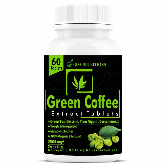 GOA NUTRITIONS Green Coffee Beans For weight loss 60 Tablets