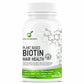 GOA NUTRITIONS Plant Based Biotin For Hair Growth or Women Men- 60 Tablets