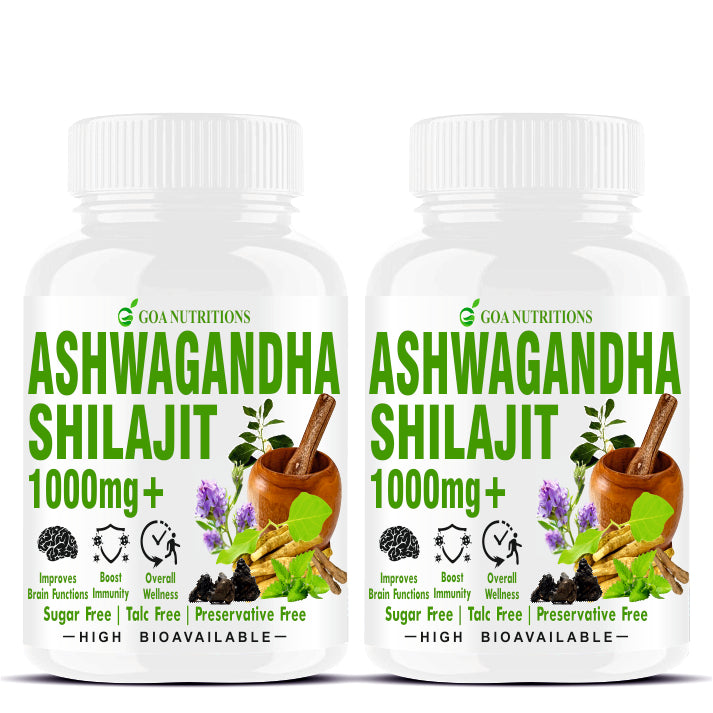 GOA NUTRITIONS Ashwagandha Powder For Men Women Exercise Pre-workout & Gym -120 Tablets