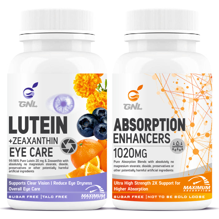 GNL Vitamin A Capsules For Eyes With Lutein, Zeaxanthin & omega 3 Supplements Improving For Eye Health, Vision - 60 Capsule