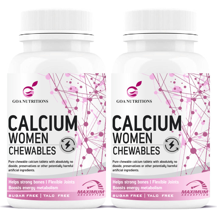 GOA NUTRITIONS Calcium Tablets For Women 120 Chewable Tablet