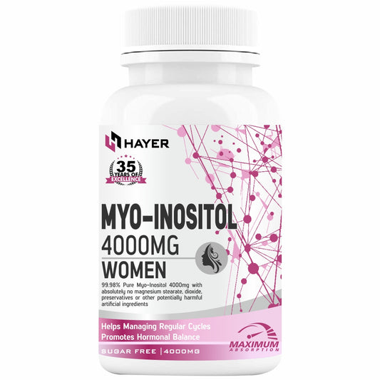 HAYER Myo-Inositol(PCOS & PCOD Supplement For Women), Good Health-60 Sugar Free Tablet