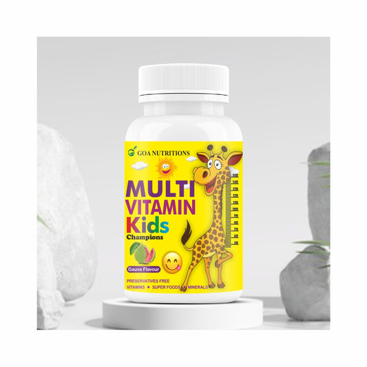 GOA NUTRITIONS Multivitamin For Kids Guava Flavour 60 Chewable Tablets