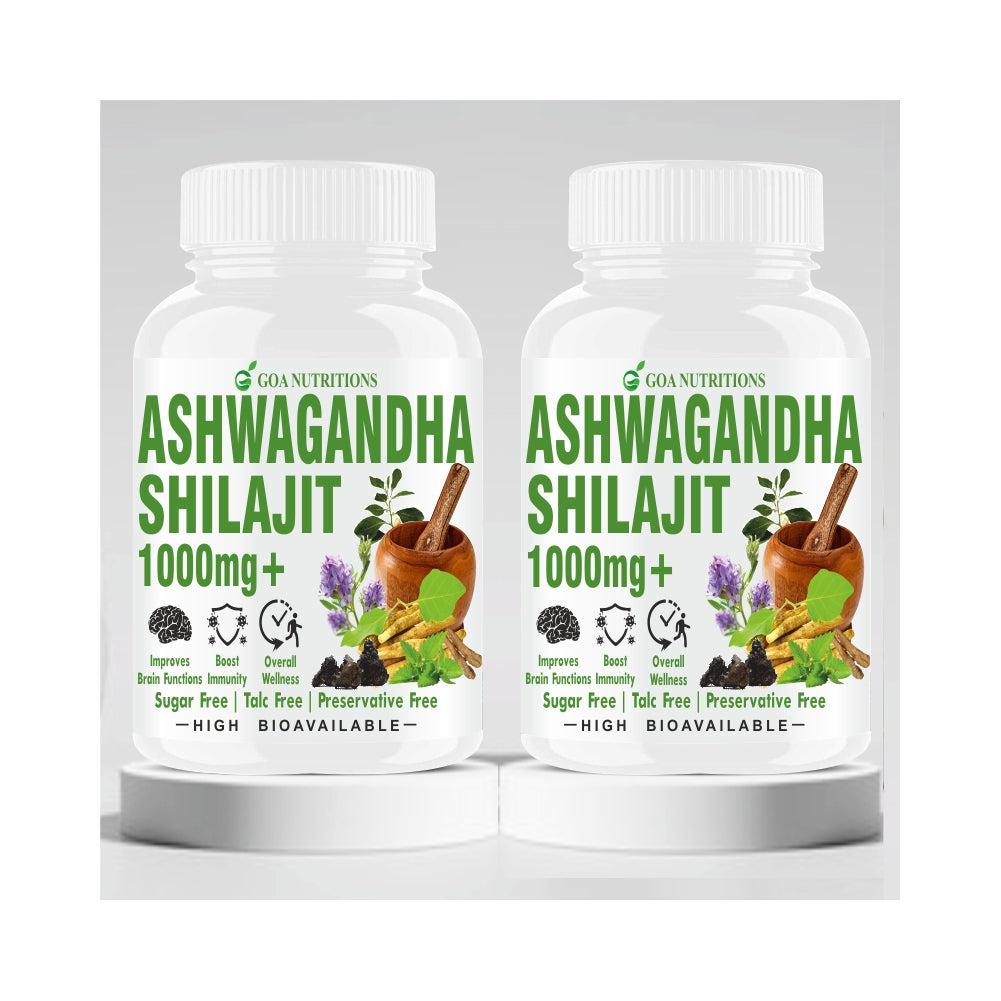 GOA NUTRITIONS Ashwagandha Powder For Men Women Exercise Pre-workout & Gym -120 Tablets - Image #1