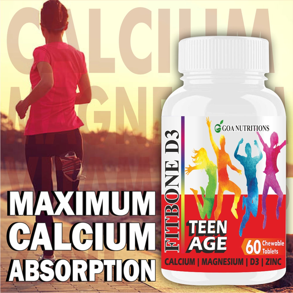 Well-C Calcium for Kids With Vitamin D (as d3) B12, C, Magnesium & Zinc (10 - 16 years) 60 Chewable Tablets