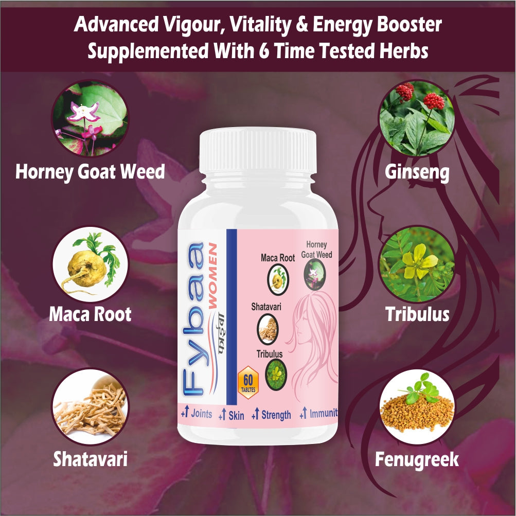 GOA NUTRITIONS Stamina Booster For Women To Support Female Fitness 60 Tablets