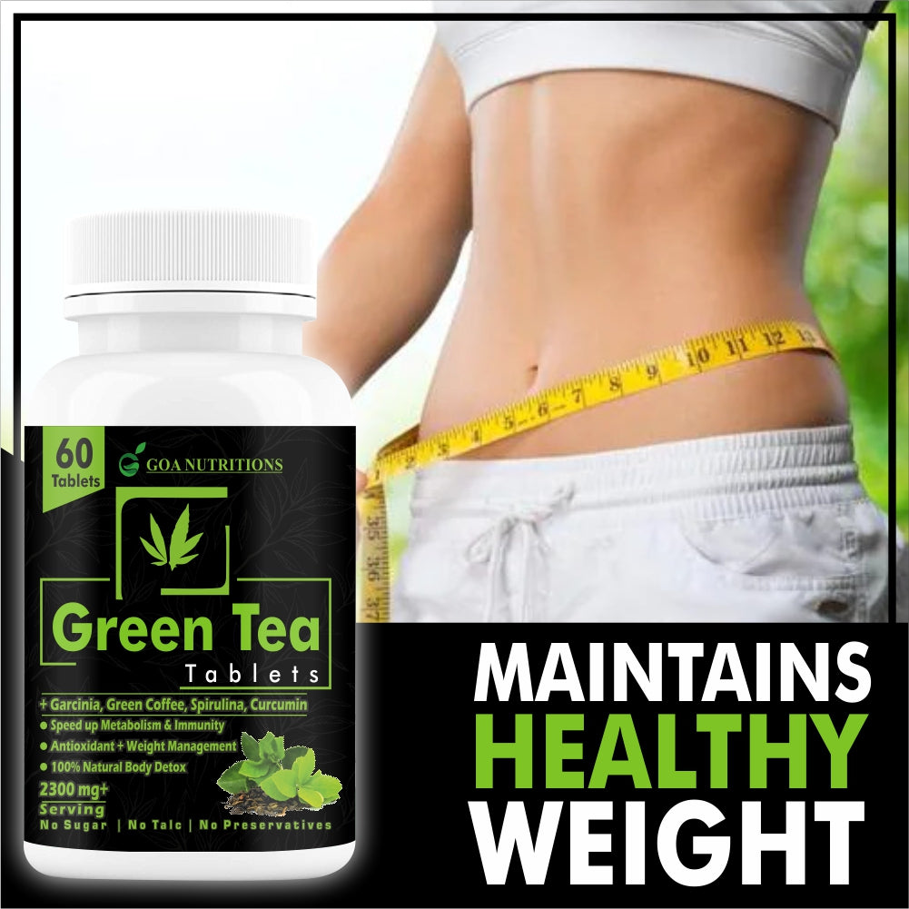 Goa Nutritions Fat Burners For Men Women With Green Tea Keto Slim 60 Tablets