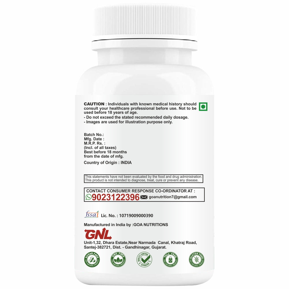 GNL NAC Supplement N Acetyl L Cysteine 1000mg 60 Veg. Capsules