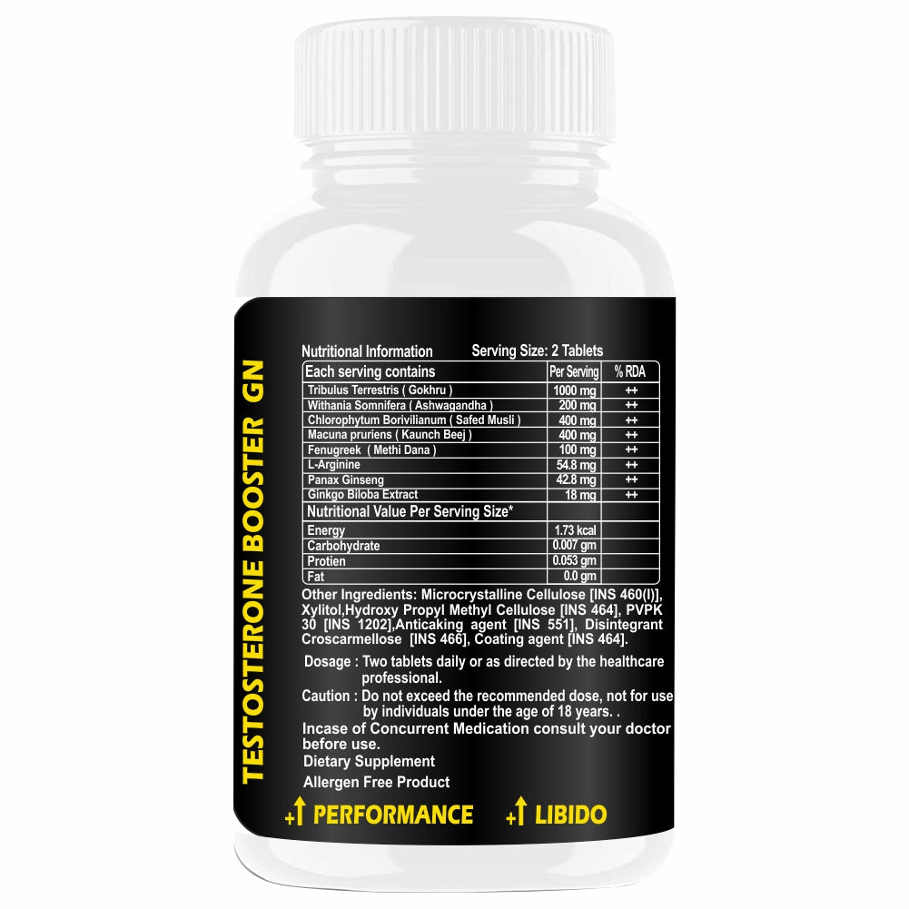 Goa Nutritions Testosterone Booster for men Supplement 60 Tablets