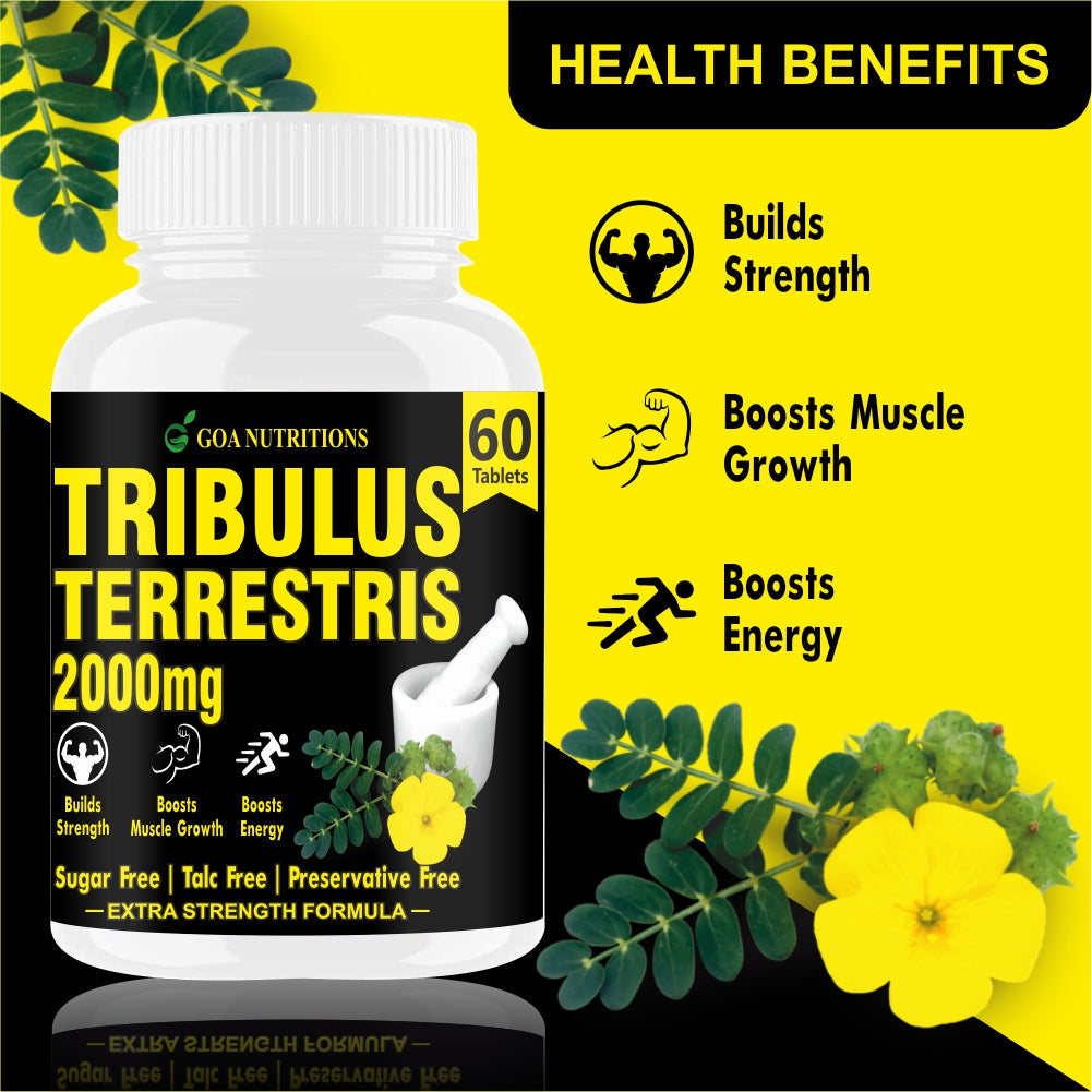 GOA NUTRITIONS Tribulus Terrestris For Men 60 Tablets