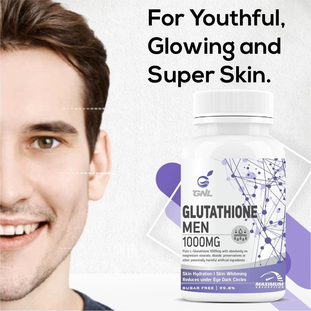 GNL Glutathione Tablets 1000mg For Men With Absorption Enhancers For Skin Whitening-60 Tablets - Image #5