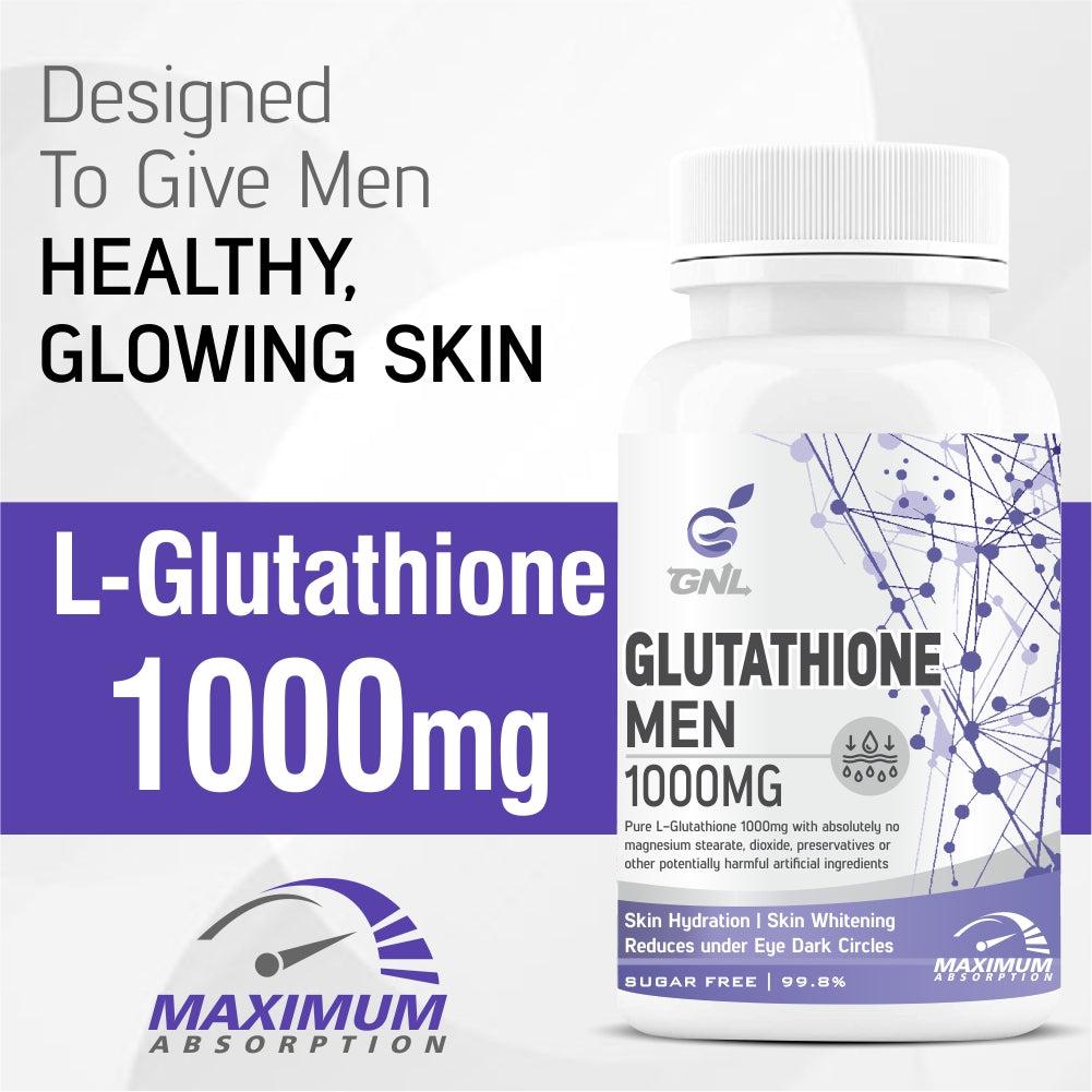 GNL Glutathione Tablets 1000mg For Men With Absorption Enhancers For Skin Whitening-60 Tablets - Image #7
