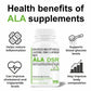 GNL Alpha Lipoic Acid 600mg Support To Boost Liver Function, Healthy Heart, Brain & Blood Sugar Levels -60 Tablets - Image #4